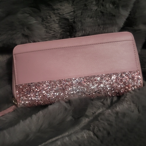 Kate Spade full zip Pink Glitter Wallet - Picture 2 of 16